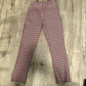Free People knitted plaid pant